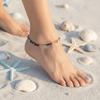 Handcrafted Quality Turquoise Beaded Anklet Adjustable Beads Ankle Bracelet Bridesmaids Gifts