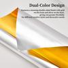 Embossing Foil Sheets 5 Pieces 12x12 Inch Double Sided Tin Metal Sheets for Crafting Painting Card Making Scrapbooking DIY Art