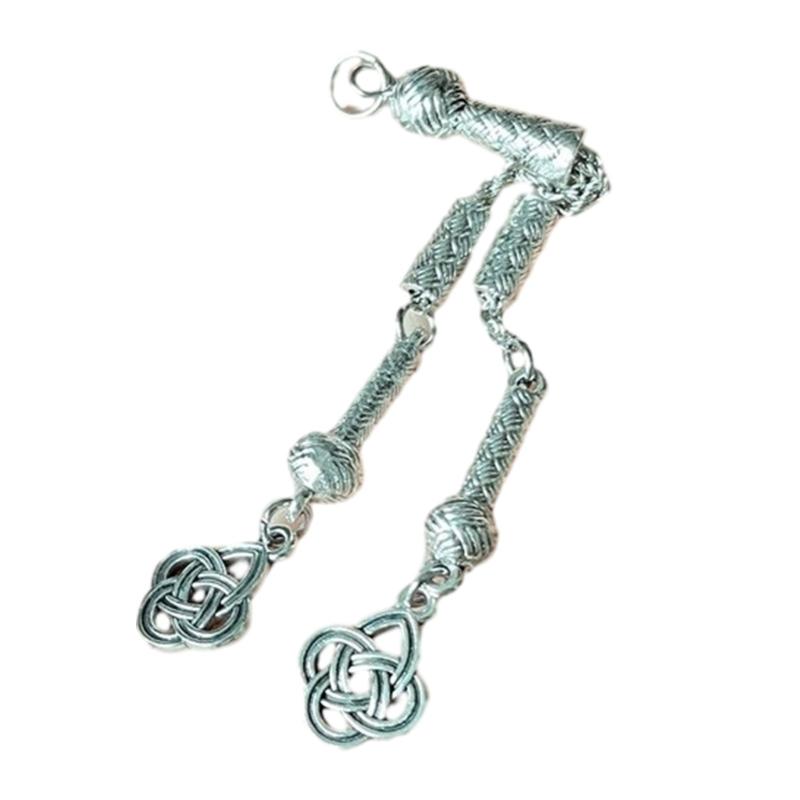 Antique Silver Plated Necklace Connectors Metal Brushes Pendant Accessories DIY Handmade Jewelry Making Supplies