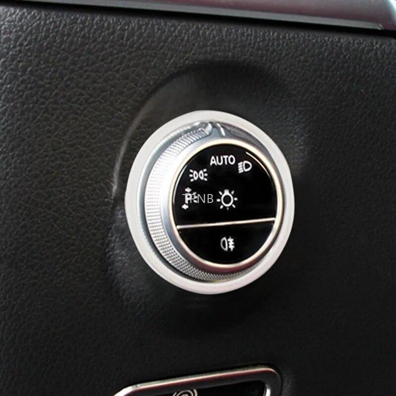 For Mercedes Benz C Class W206 C200 C220 C260 C300 2022+ Headlamp Switch Trim Ring Accessories