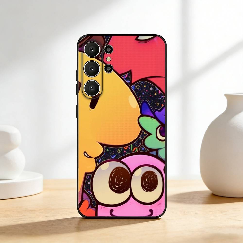S-Smiling F-Friends Pim Charlie Phone Case For Samsung S26,S25,24,23,22,30,21,10,9,Ultra,Plus,Lite,FE Soft Black Case