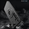 For Samsung Galaxy S25/S24 Magnetic Case Ring Kickstand PC+TPU Phone Cover