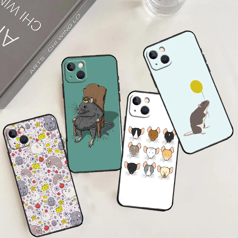 Cute Cartoon Animal Rat Case For Xiaomi 15T Pro 13T 14T 14 15 Ultra 17 Pro Max POCO F8 Pro F5 F6 F7 X5 X6 X7 Cover