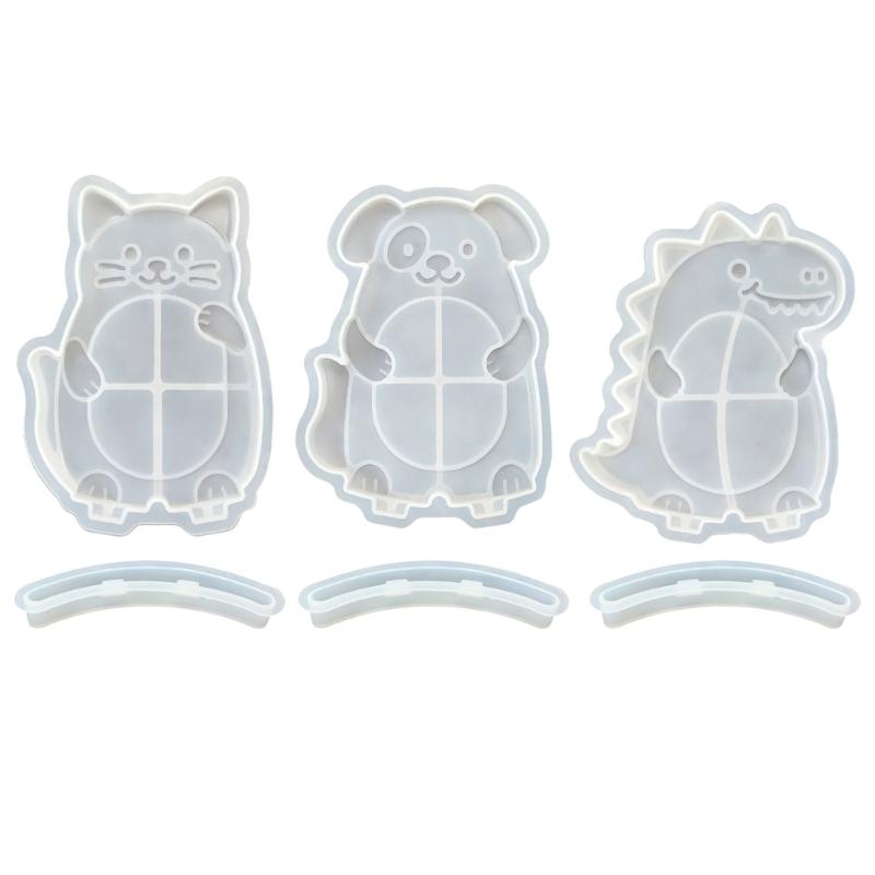 Animal Silicone Candle Molds Food Safe Silicone Temperature Resistant for Candle Picture Stand Home Decoration Resin Art