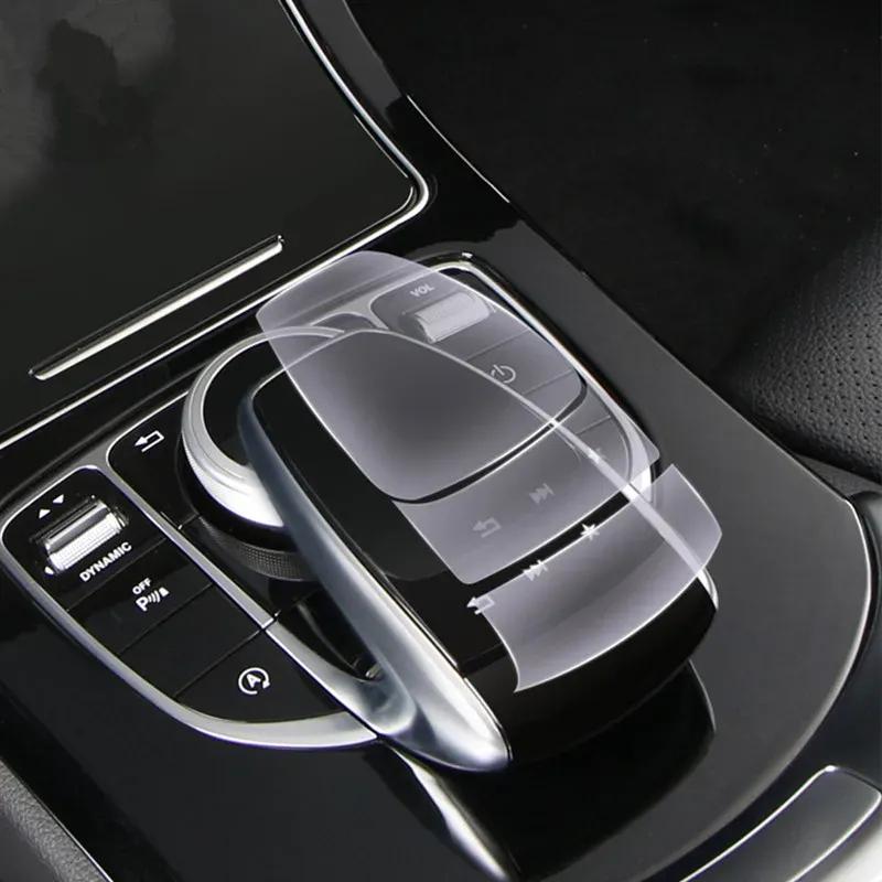 Auto Center Konsole Multimedia Maus Taste TPU Schutz Film Für Mercedes Benz C E G V GLC Klasse W205 W213 X253 W463 G463 G500 NS308