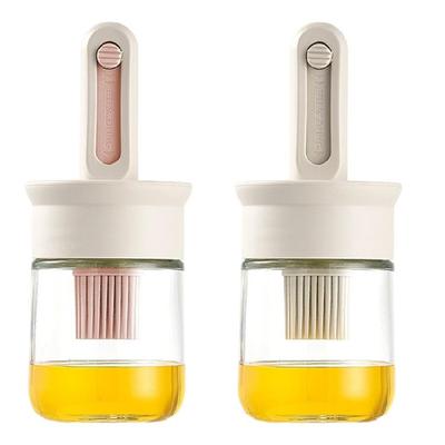Outil à badigeonner pratique en silicone, poils doux, pinceau à huile en silicone pour les passionnés de cuisine et les cuisiniers à domicile