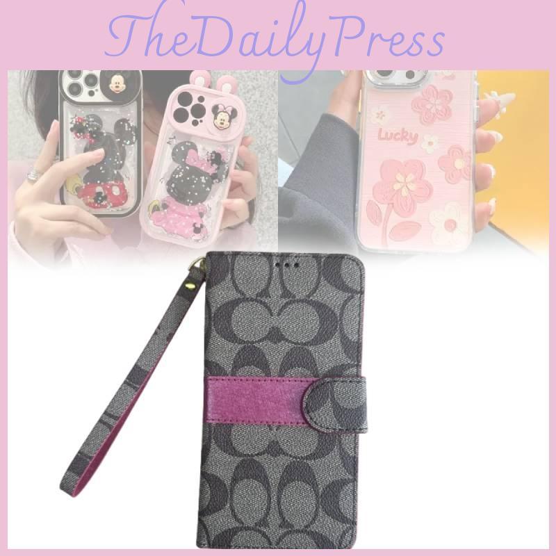 Apple iPhone Handyhülle mit Spiegelelement und schützendem PU-Leder für eine elegante und langlebige Passform