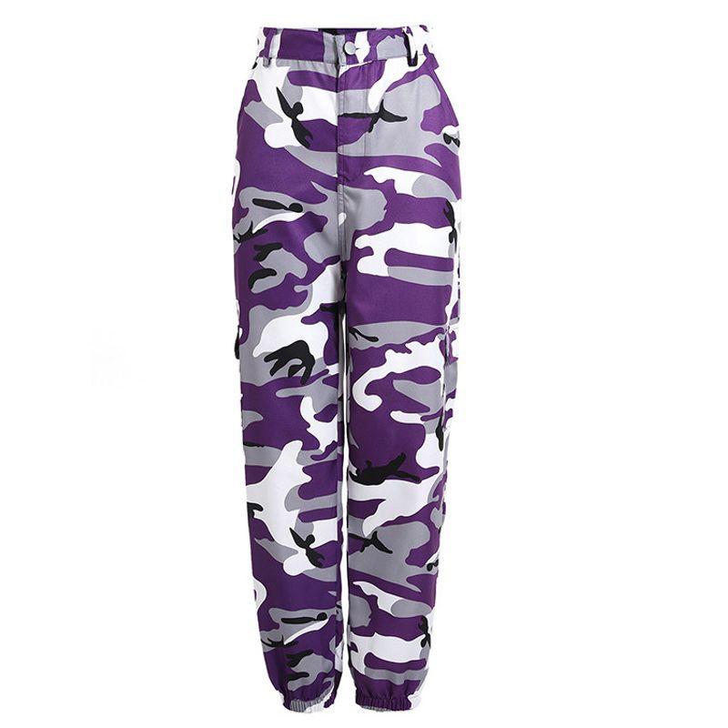 Printed Button Waist Loose Pants for Women Print Button Loose Trousers Women