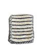 Korean version of striped two-color scarf for women's winter new versatile warmth including double-sided knitted wool scarf for students