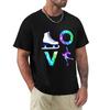 Love Figure Skating Ice Skater Girls TShirt Lightweight Running TShirt