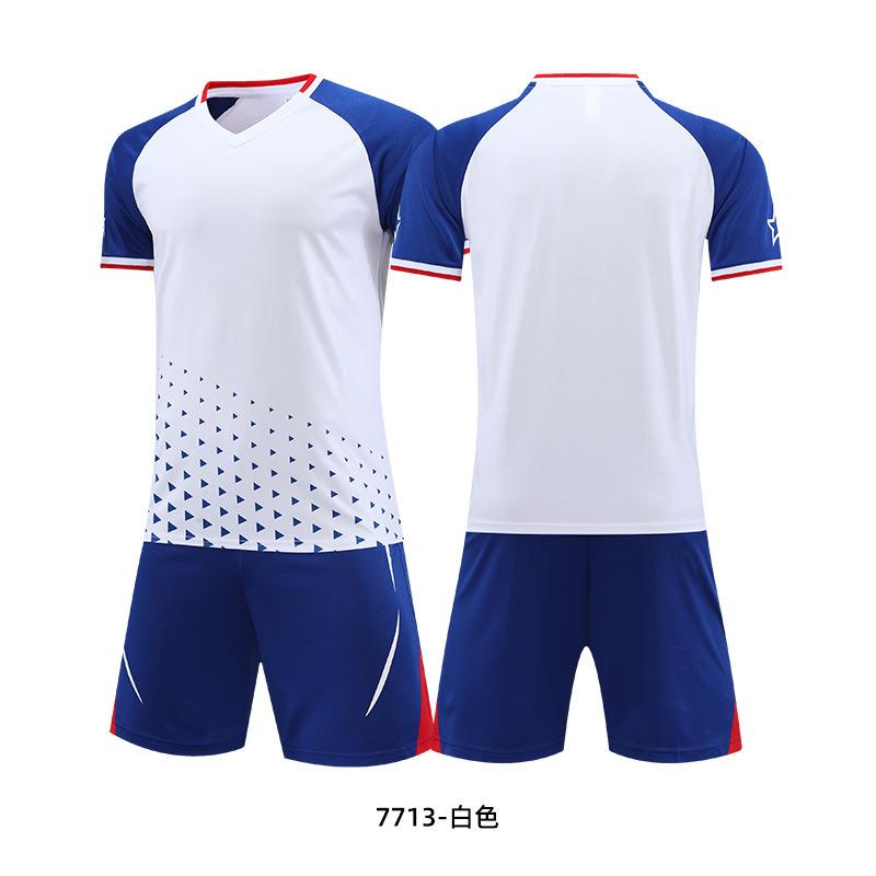 Children's football jersey set Boys and girls summer student training jersey Game jersey Printed football jersey