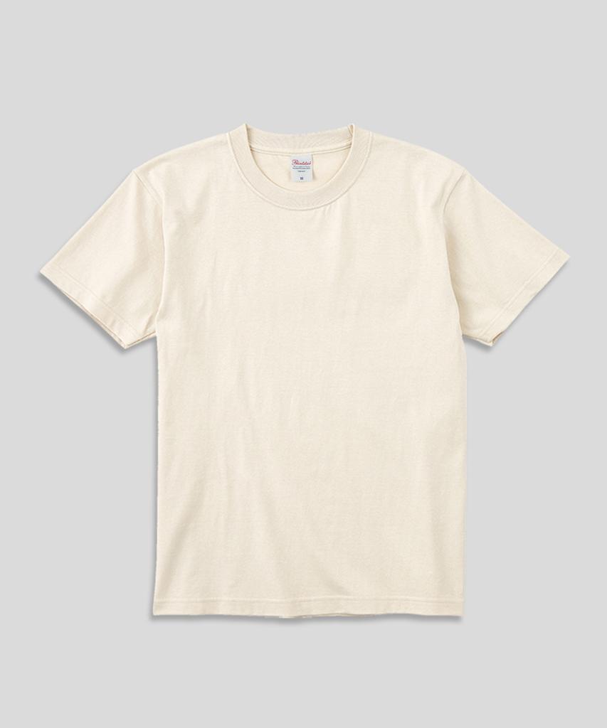 Peulinteuseuta 14-Count 7.4Oz Heavyweight Round Overfit Plain Short Sleeve T-Shirt - Sand