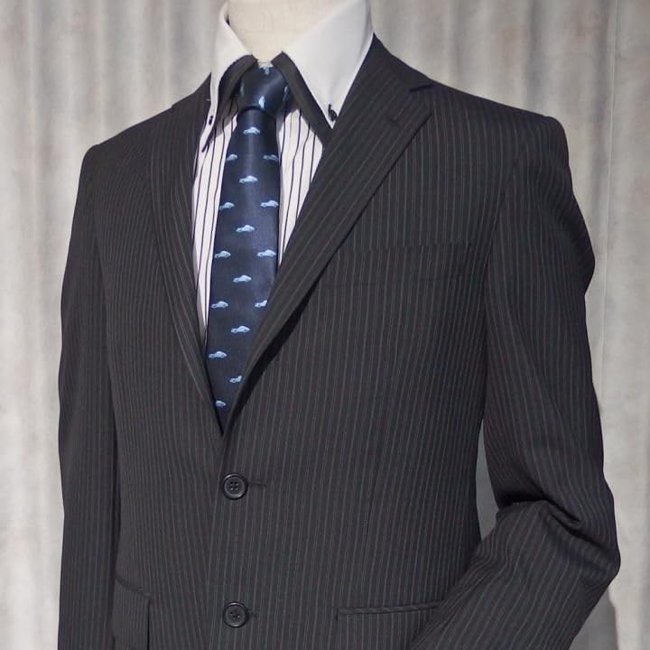 [CUFFSMANIA] Navy Blue Car Driving Car Lover Car Pattern Tie - Fun, Funny, Unique Tie