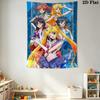 Sailor Moon Guardians Harmony Tapestry Wallmounted Fashion Print Background Cloth Atmospheric Background Cloth Christmas Gift
