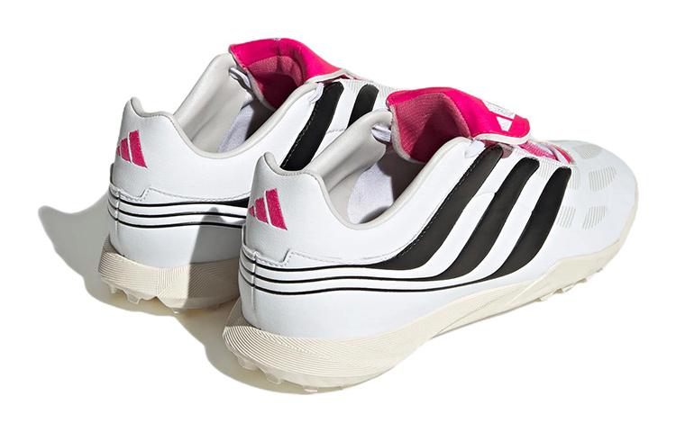 adidas Precision.3 Cushioning, Wear Resistant Low Top Soccer Shoes White Black Red Kids' ID6793