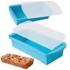1 2 4 Cup Silicone Soup Freezer Container Lunch Storage Tray Cubes Moulds Set Microwave Safe with Lids