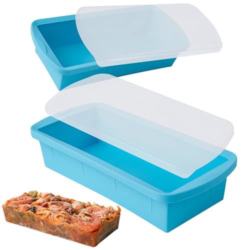 1 2 4 Cup Silicone Soup Freezer Container Lunch Storage Tray Cubes Moulds Set Microwave Safe with Lids