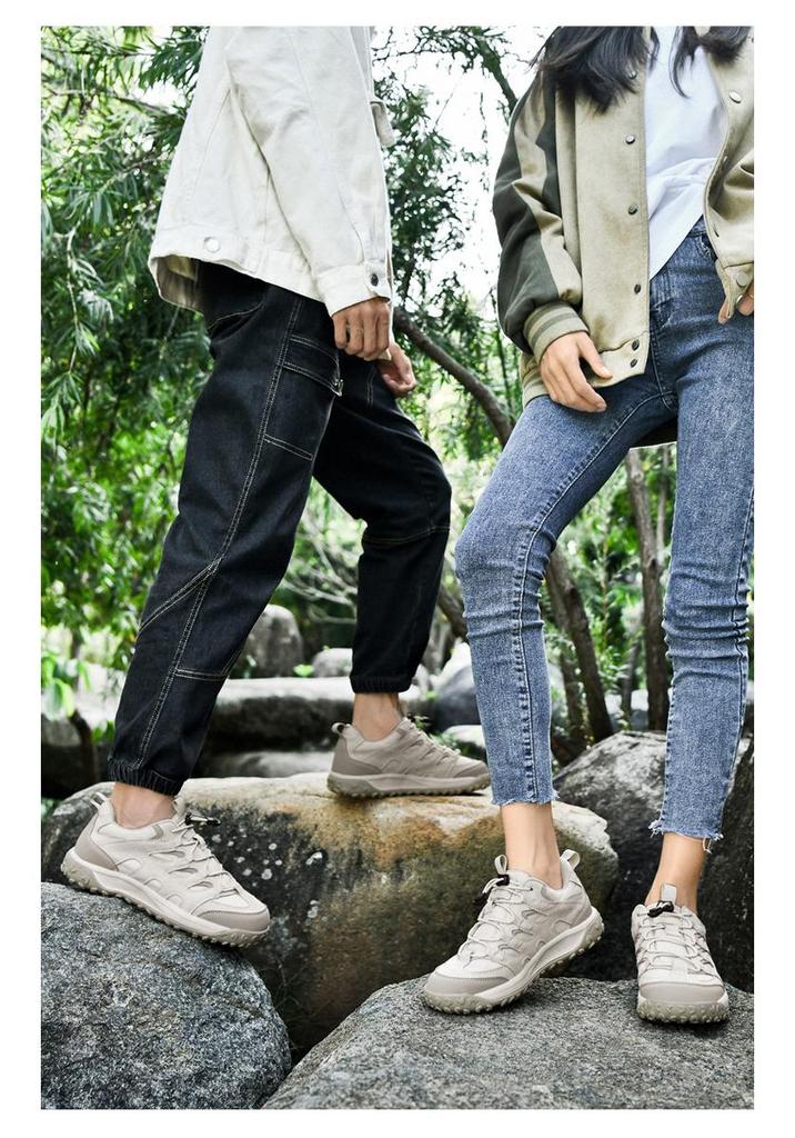 Women's & Men's Lightweight No-Tie Non-Slip Hiking Shoes for Spring/Autumn
