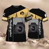 Fashion Camera Photography T-Shirts 3D Print Men's Short Sleeve T Shirt Streetwear Oversized Harajuku Y2k Tops Tees Men Clothing