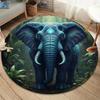 AnimalsElves Round Area Rug,Carpet Rug for Living Room Bedroom Sofa Playroom Decor,Non Slip Floor Mat