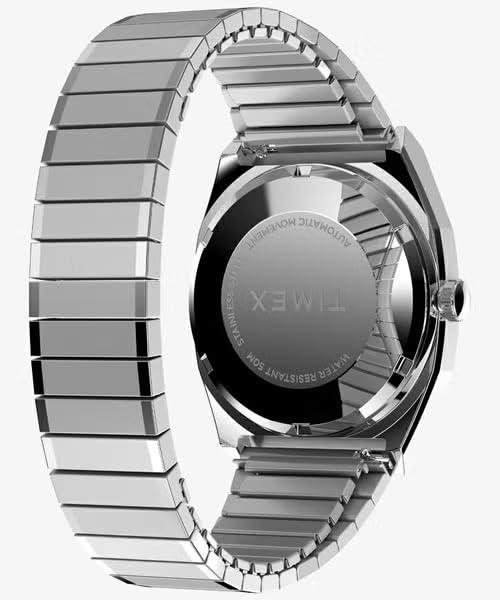 TIMEX Automatic Automatic Analog Watch E-Line (Stainless Steel/Silver/Blue)
