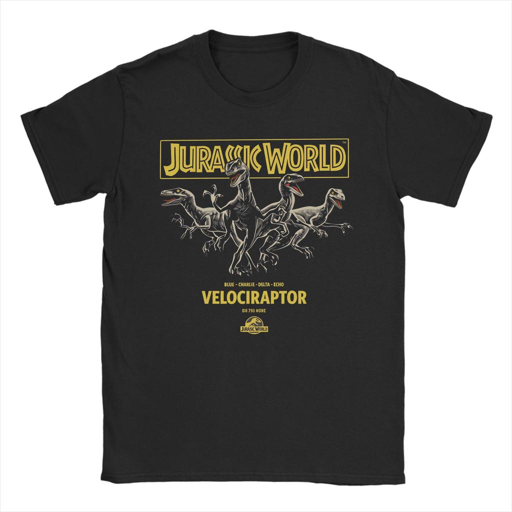 Men T-Shirt Jurassics World Novelty Cotton Tees Short Sleeve  T Shirts Round Neck Clothing Graphic Printed