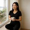 KICKEE Pajama Short Sleeve Top and Long Made with Viscose Soft and Women's Set, V-Neck Pants, (Bamboo-Derived) Material, Moisture-Wicking Breathable,