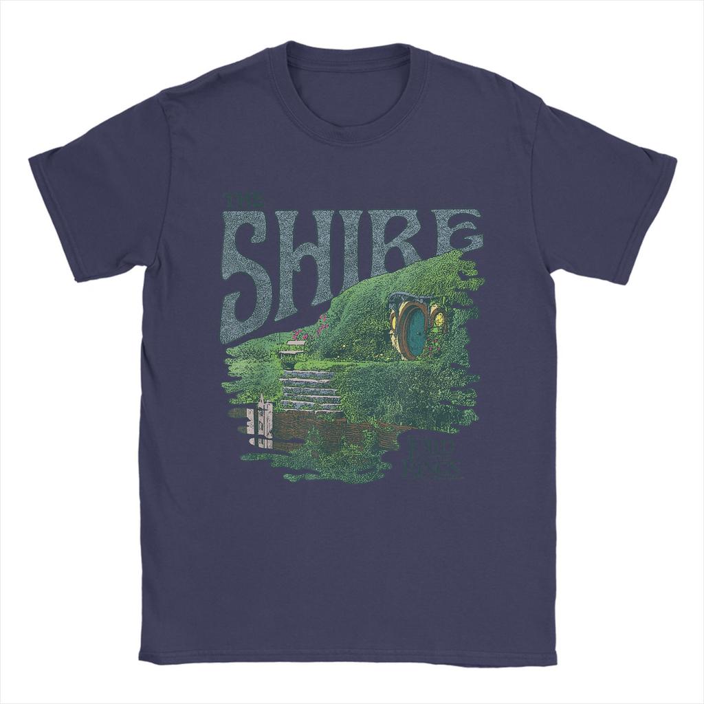 The Shire L-Lords Of The R-Rings T-Shirt for Men  Casual Pure Cotton Tee Shirt Crew Neck Short Sleeve T Shirt Printing Clothing