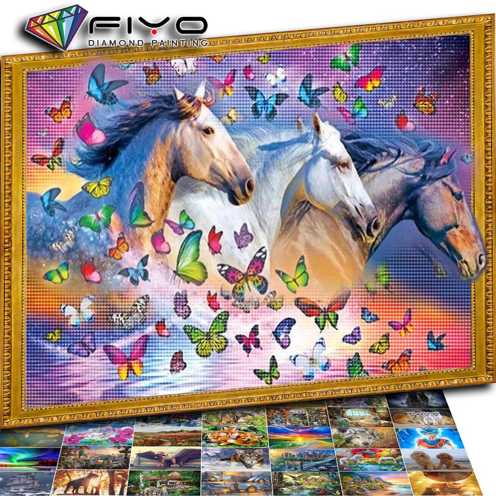 5d Diamond Painting Full Square New Arrival Horse Diamond Embroidery Animal Picture Of Rhinestone Mosaic Home Decor