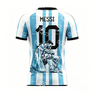 2026 Messi Fan Gift No.10 Football Jersey Match Kit Summer Sports Men's T-Shirt Kid's Clothing Tee Y2k Woman Cycling Jersey
