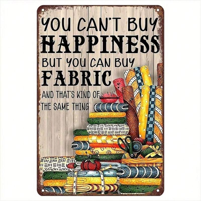 1 Piece Retro Metal Tin Sign Decorative Painting 8x12 Inch Office Living Room Patio Wall Decor