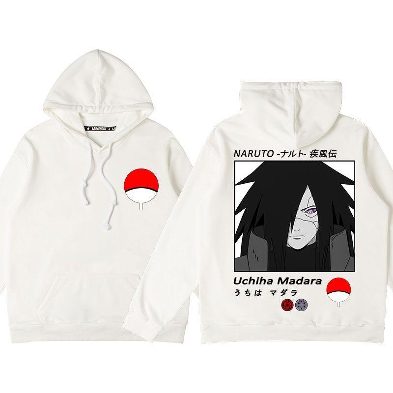 Naruto Anime Co-marqué Sweat Hommes Automne À Capuche Plus Velours Tout-match Hong Kong Style Ins Tendance Naruto Sasuke Veste