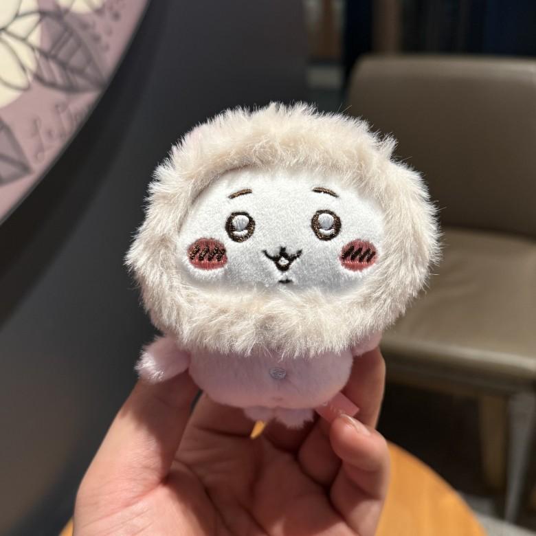 Giy Usaqi Winter Plush Doll With Faux Fur Collar For Kids Room Decor