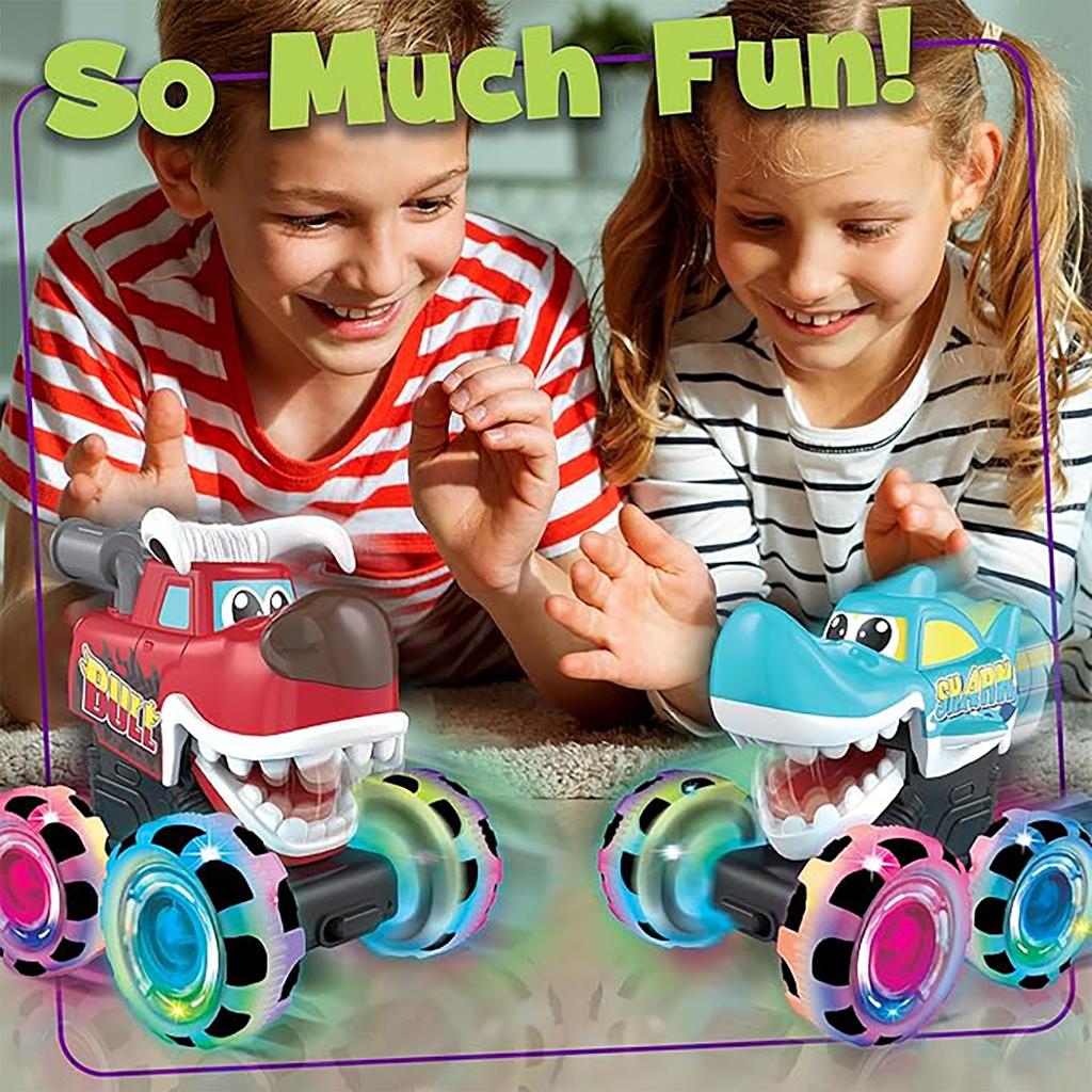 Children'S Luminous Toy Car, Press Inertia Wheel Light Gift, Luminous Car Toy