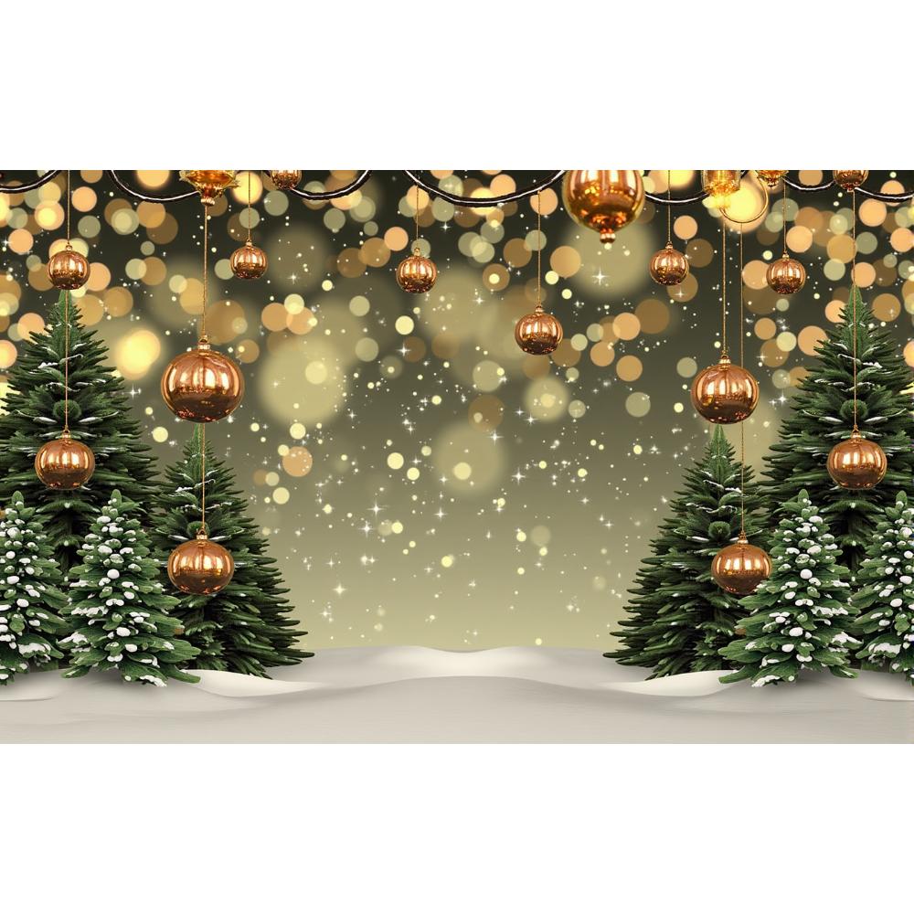 Merry Christmas Winter Forest Landscape Background Cloth 2025 Xmas New Year Party Decoration Supplies Photography Background