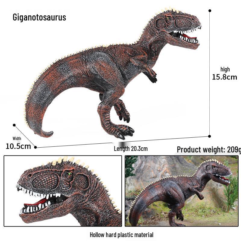 Cretaceous Ligabueino Dinosaur Model Toy - Hard Plastic Animal Figure for Kids