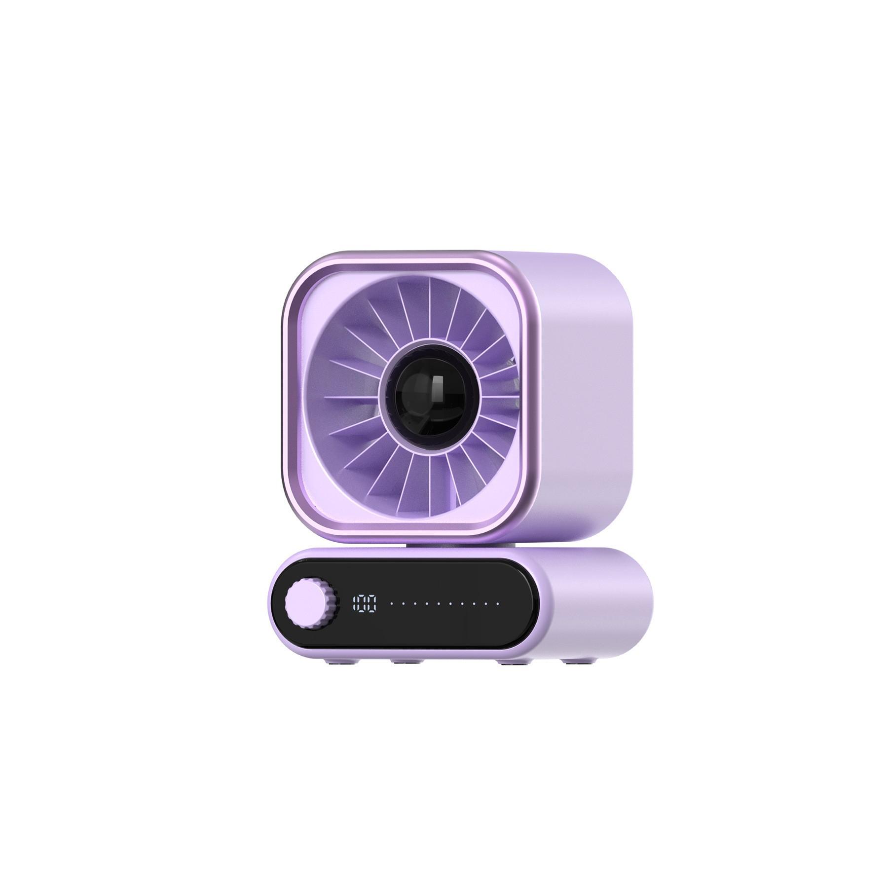 USB Desktop Dual-Head Fan: Oscillating, Stepless Speed, Large Airflow, Digital Display for Office and Outdoor Use. 149*120*330mm