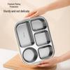 TAFUCO Divided 304 Stainless Steel Titanium Coated Lunch Box
