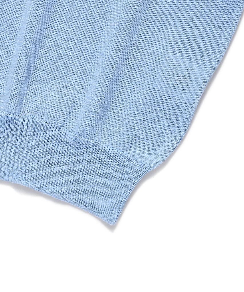 CAVISH W Seller Logo Intarsia Knit Blue(Cv2Emfk601A)