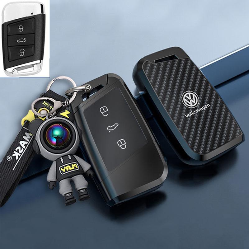 Für VOLKSWAGEN Neue Zinklegierung Leder Auto Schlüsselhülle Abdeckung Schale Für VW Volkswagen Magotan Passat B8 Skoda Superb Kodiaq A7 Auto Ke
