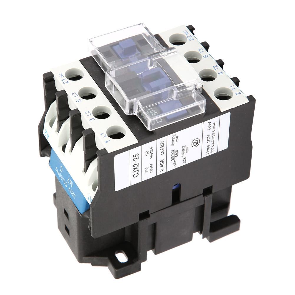 CJX2 2501 High Sensitivity Industrial Electric AC Contactor 220V 25A