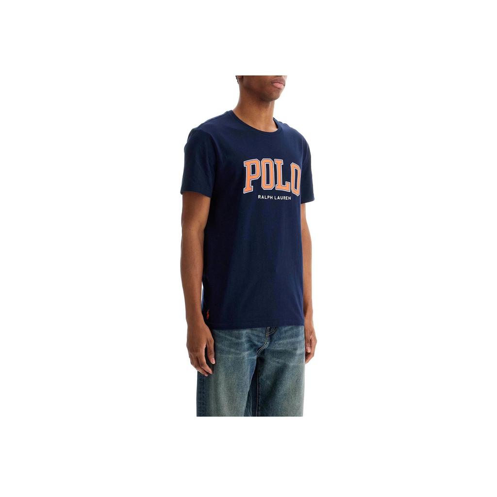 Polo Ralph Lauren Lettered Pullover Crew Neck Short Sleeve T-Shirt Men Tops Blue 710961130-001