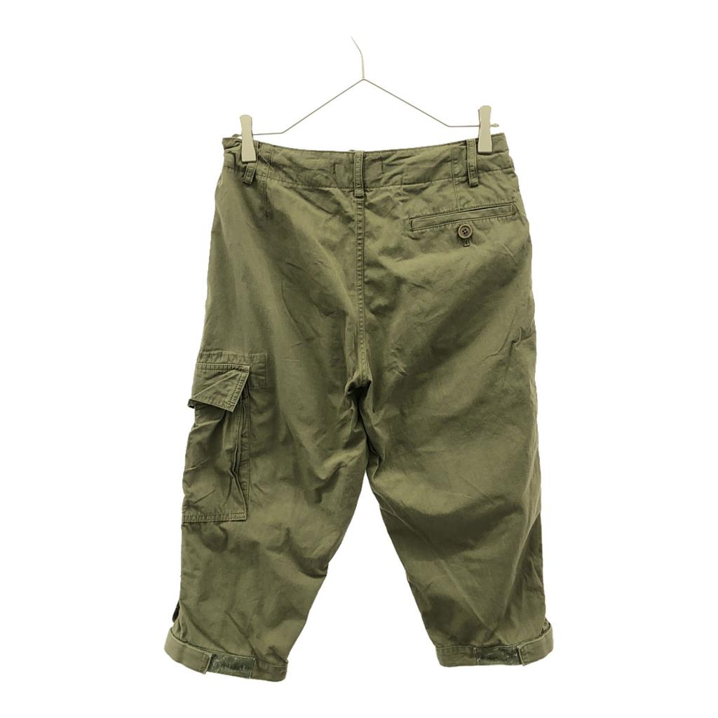 Nigel Cabourn Cropped Cargo Pants Khaki Button Fly Women Used