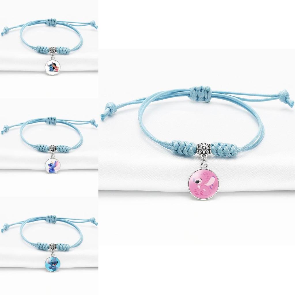 Trendy Blue Stitch Bracelet With Adjustable Length For Men And Women