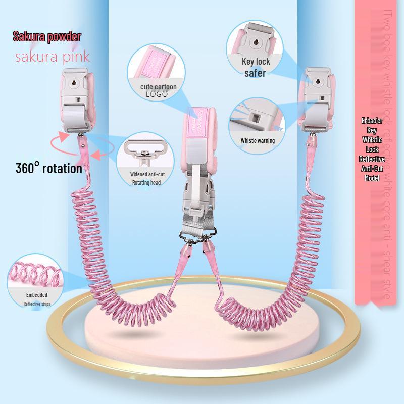 Child Safety Wristband: Anti-Lost Strap with Induction Lock & Traction Rope
