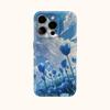 Blue TulipFor Magnetic Phone Case for IPhone 17 16 15 14 13 Pro Max Plus Single Double-layer Tough Case