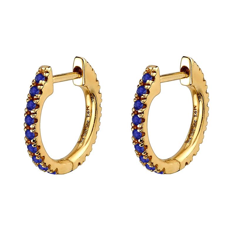 Cross-Border Elegant Women's Zircon Ear Cuffs and Hoops