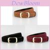 Genuine Leather Womens Belt With Gold Buckle For Casual And Office Wear