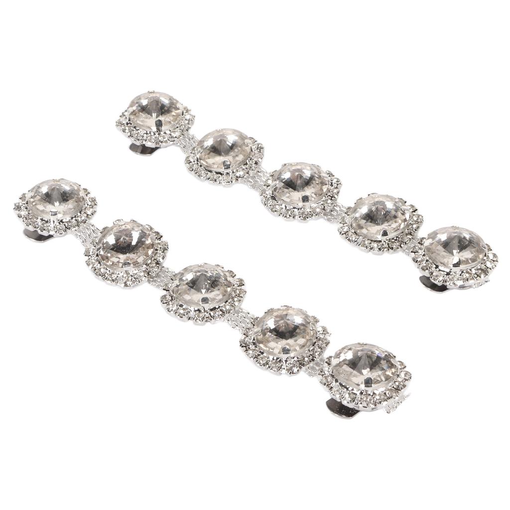 2 Stück Kristallglas Strass Schuhclips Stilvolle Strass Schuhclips Dekoration für DIY Hochzeit