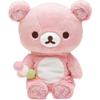 San-X Rilakkuma "Temă Sakura Jucărie de Pluș" Jucărie de Pluș de Colecție Așezată Rilakkuma MV22601 Mărime: Aproximativ. H170 x L155 x A90mm